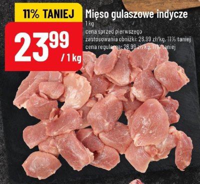 Mięso gulaszowe indycze POLOmarket promocja w POLOmarket