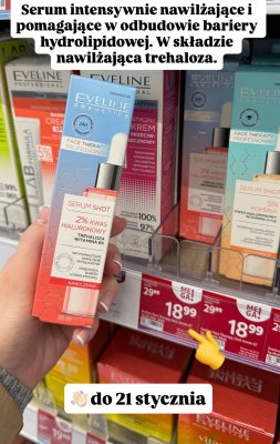 Serum Face Therapy Professional Serum Shot 2% kwas hialuronowy trehaloza witamina B6 promocja w Rossmann