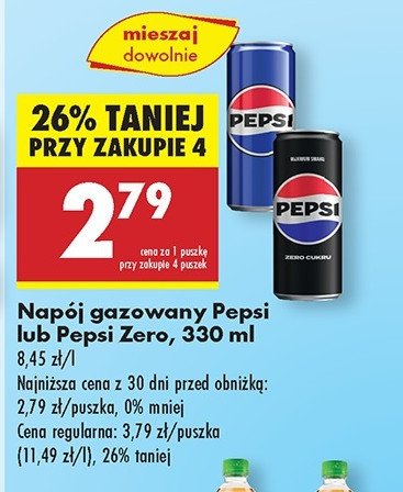 Napój Pepsi promocja w Biedronka