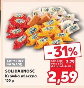 Krówka mleczna Solidarność promocja w Kaufland