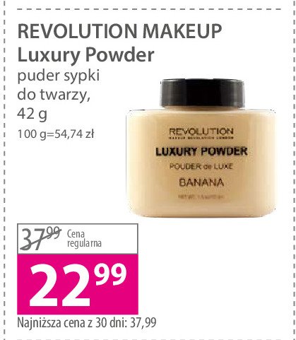 Puder bananowy Makeup revolution luxury powder Revolution make-up promocja