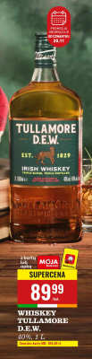 Whiskey Tullamore D.E.W. 40%, 1 L promocja w Biedronka