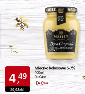Mleczko kokosowe 5-7% De Care promocja w Market Point