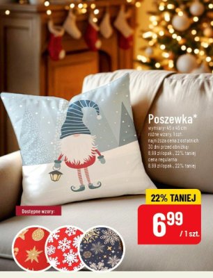 Poszewka świąteczna 45x45 cm promocja w POLOmarket
