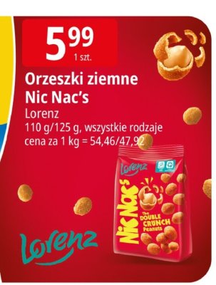 Orzeszki ziemne Nic Nac's Lorenz promocja w Leclerc