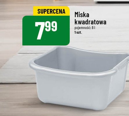 Miska kwadratowa 8 l promocja w POLOmarket