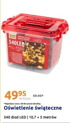 Oświetlenie świąteczne 10,7 + 5 m promocja w Action
