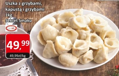 Uszka z grzybami, kapustą i grzybami 1kg Sekret Smaku promocja w Market Point
