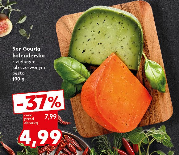 Ser gouda holenderska z czerwonym pesto promocja