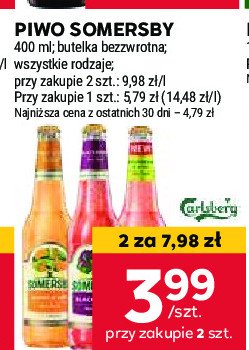 Piwo Somersby lime & mango promocja w Stokrotka