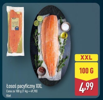 Łosoś pacyficzny XXL filet promocja w Aldi