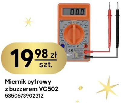 Miernik cyfrowy z buzzerem VC502 promocja w Castorama