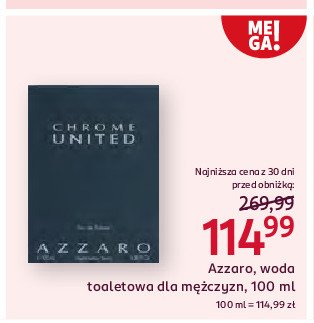 Woda toaletowa Azzaro chrome united promocja