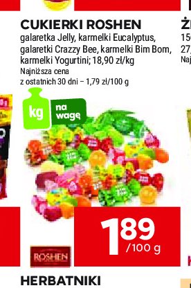 Cukierki galaretki Roshen jelly promocja