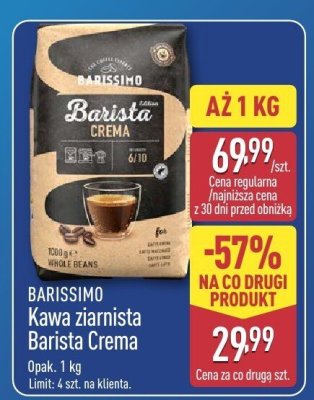 Kawa ziarnista Barissimo Barista Crema promocja w Aldi