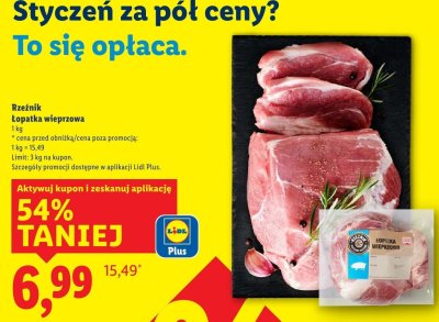 Łopatka wieprzowa promocja w Lidl