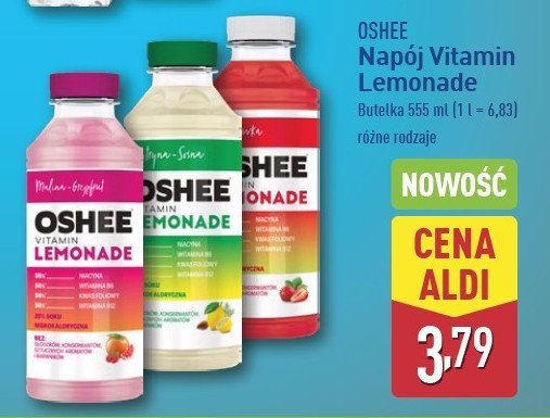 Nap贸j malina i grejpfrut Oshee vitamin lemonade promocja