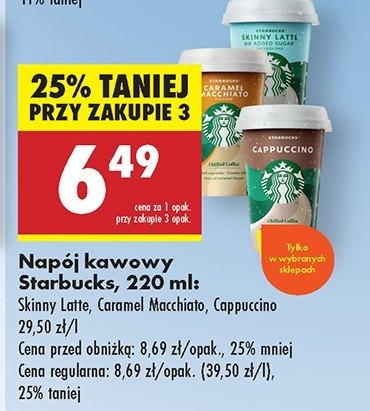 Kawa Starbucks cappuccino promocja w Biedronka