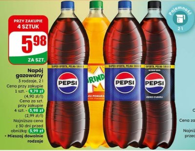 Napój gazowany Pepsi promocja w Dino