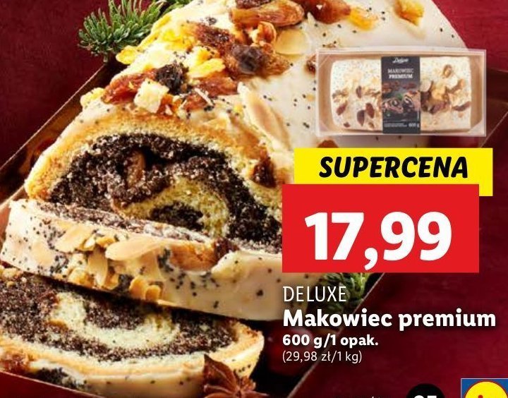 Makowiec premium Deluxe promocja w Lidl