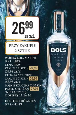 Wódka Bols Marine 0,5 L | 40% promocja w Dino