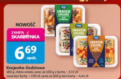 Krajanka śledziowa Lisner, różne smaki promocja w Auchan