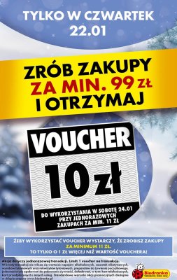 Od czwartku, strona 1 promocja w Biedronka