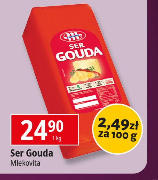 Ser gouda Mlekovita promocja w Leclerc