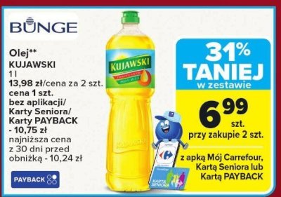 Olej KUJAWSKI BUNGE promocja w Carrefour Market