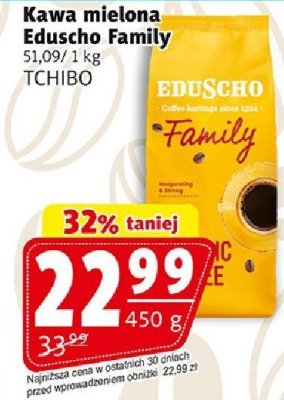 Kawa mielona Eduscho Family Tchibo 450 g promocja w Prim Market