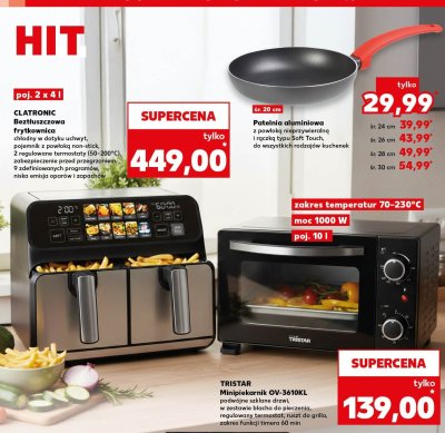 Patelnia aluminiowa z powłoką nieprzywierną i rączką typu Soft-Touch, do wszystkich rodzajów kuchenek śr. 20 cm promocja w Kaufland