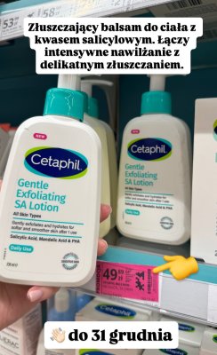 Balsam złuszczający do ciała Gentle Exfoliating SA Lotion promocja w Hebe