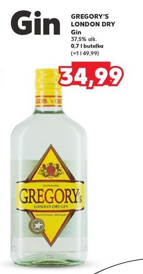 Gin GREGORY'S promocja