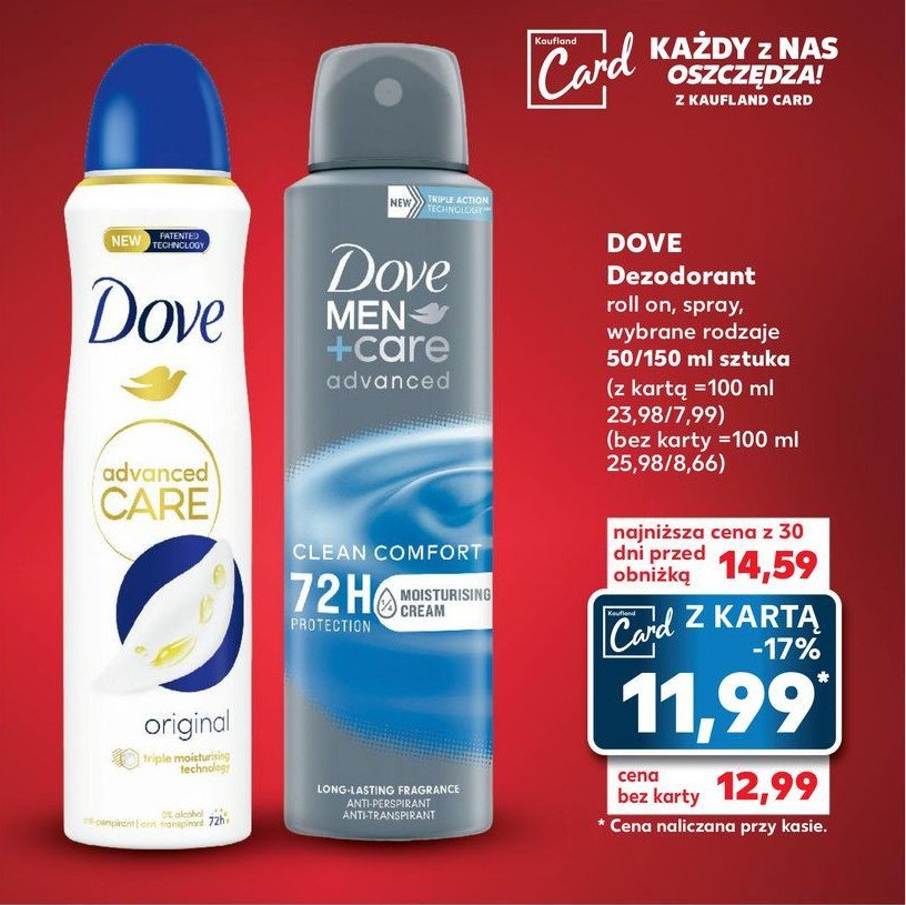 Dezodorant Dove advanced care promocja
