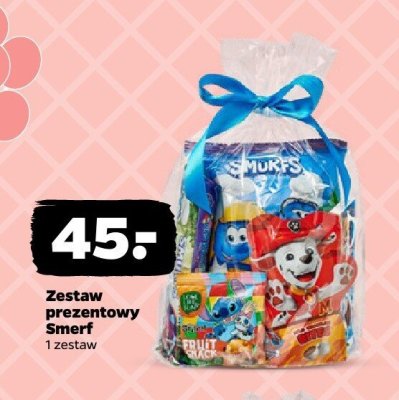 Zestaw prezentowy Smerf promocja w Netto