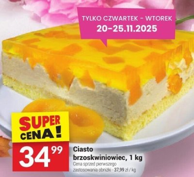 Ciasto brzoskwiniowiec, 1 kg promocja w Twój Market