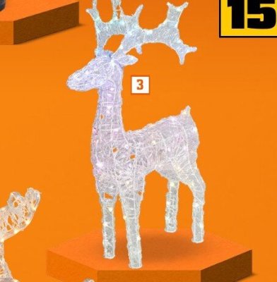 Figura Renifer micro LED OBI promocja w OBI