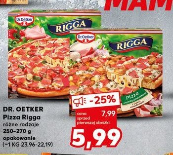 Pizza z salami Dr. oetker rigga promocja