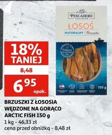 Łosoś brzuszki wędzone na gorąco Pescadero promocja