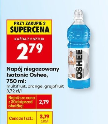 Napój niegazowany isotonic 750 ml: orange promocja w Biedronka