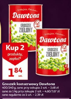 Groszek zielony Dawtona promocja