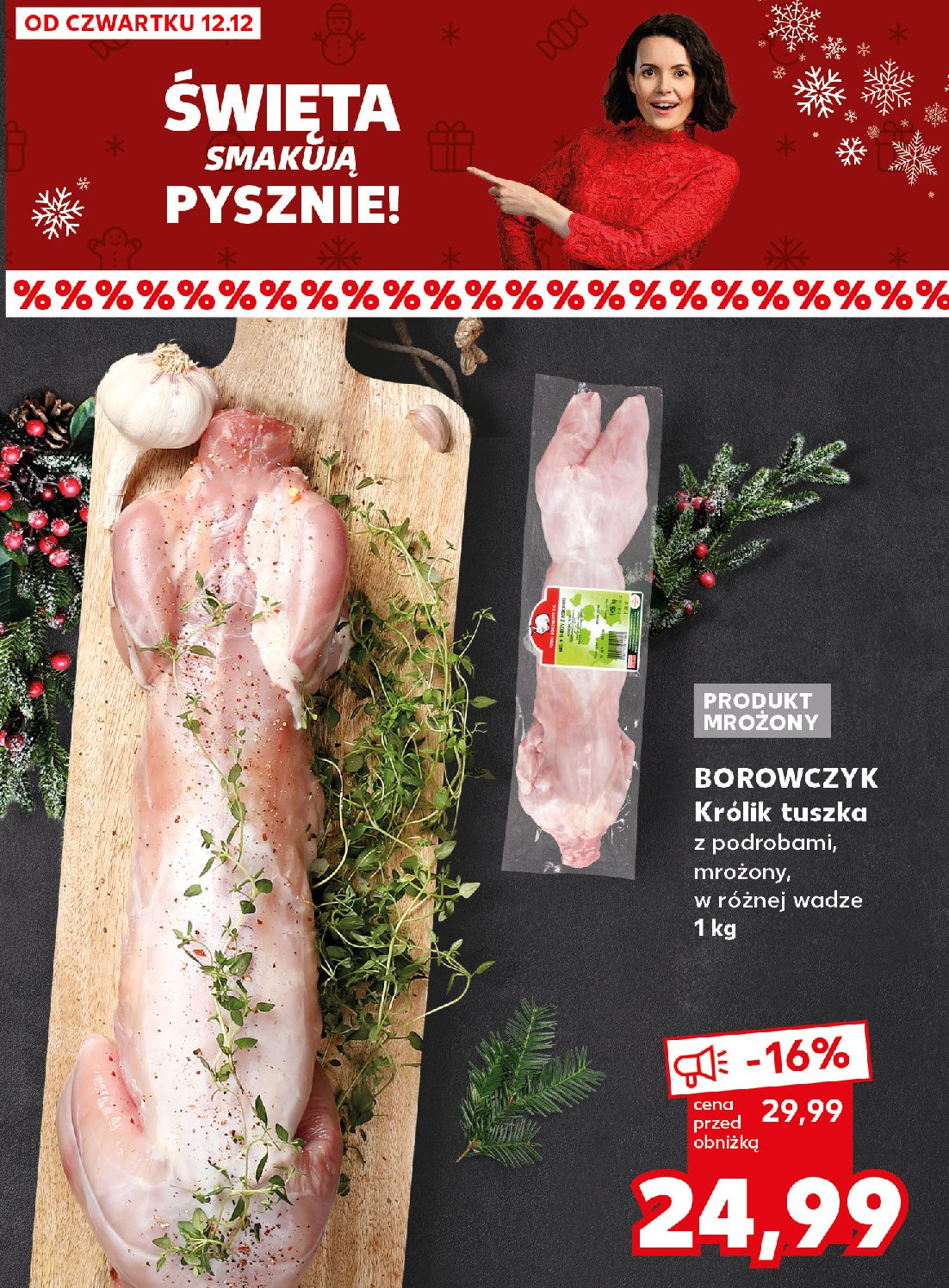 Królik świeży tusza Borowczyk promocja w Kaufland