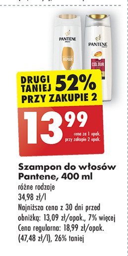 Szampon do włosów colour protect Pantene promocja