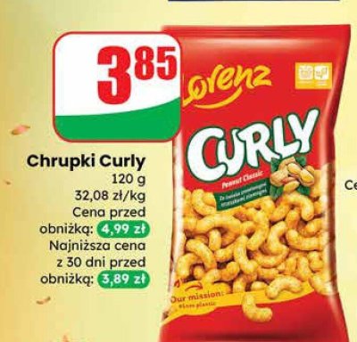Chrupki Curly Lorenz promocja w Dino