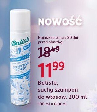 Suchy szampon do włosów promocja w Rossmann