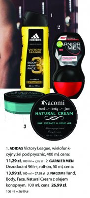Krem do twarzy dla mężczyzn Nacomi natural cream promocja
