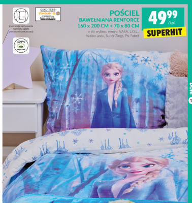Komplet pościeli z bawełny renforce 160 x 200 + 70 x 80 cm super zings promocja