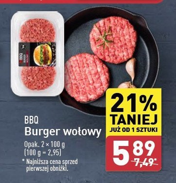 Burger wołowy BBQ (MIĘSO) promocja