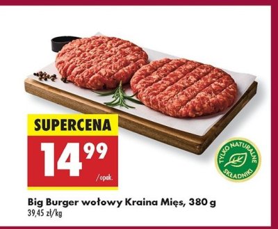 Big burger wo艂owy Kraina mi臋s promocja