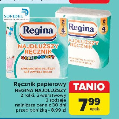 Ręcznik papierowy Regina najdłuższy ręcznik promocja